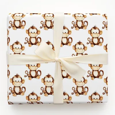 Bananas Over Birthdays - Gift Wrap for Christmas, Holidays Wrapping Paper, Christmas Wrapping Paper