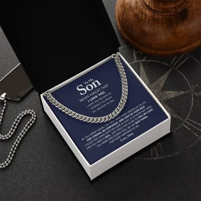 My Son - Be Confident - Cuban Link Chain