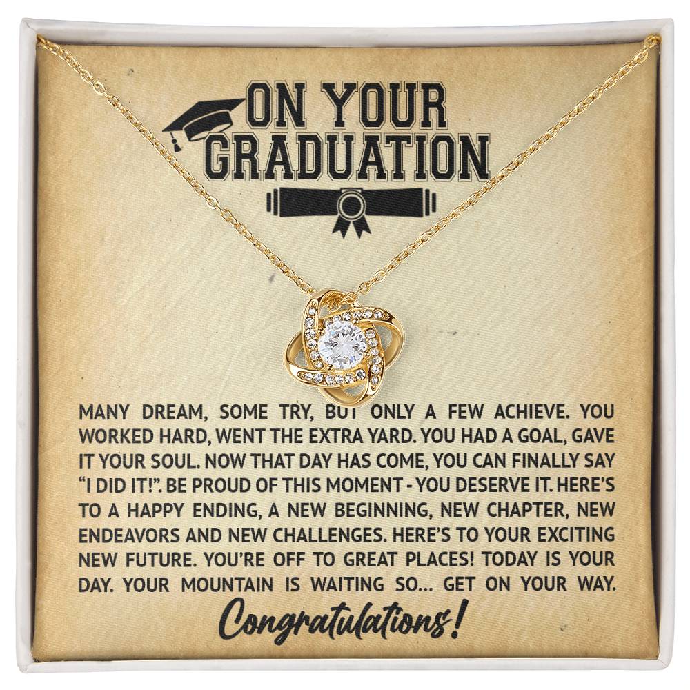 Love Knot Pendant Necklace Graduation - Love Knot Necklace