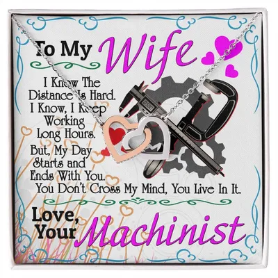 Machinist'S Wife - Interlocking Heart Necklace Interlocking Hearts Necklace