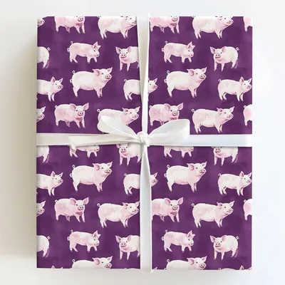 Oink Master - Gift Wrap for Christmas, Holidays Wrapping Paper, Christmas Wrapping Paper