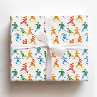 Bow and Belt - Gift Wrap for Christmas, Holidays Wrapping Paper, Christmas Wrapping Paper
