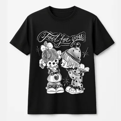 Fool For You T-Shirt,Graphic T-Shirt Chicanos Clothing,Gangsster Tattoo T-Shirt,Tops Fabric,Women Men