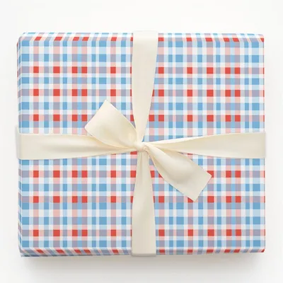 Checked Out - Gift Wrap for Christmas, Holidays Wrapping Paper, Christmas Wrapping Paper