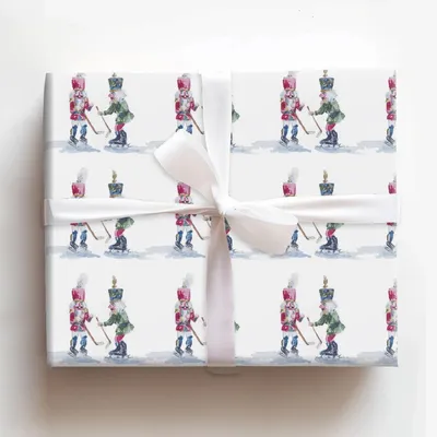 Nutcracker Ice - Gift Wrap for Christmas, Holidays Wrapping Paper, Christmas Wrapping Paper