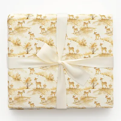 Deerly in the Forest - Gift Wrap for Christmas, Holidays Wrapping Paper, Christmas Wrapping Paper