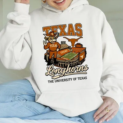 Vintage Texas Longhorns Stadium Hoodie Ncaa Texas Longhorns Hoodie Game Day Hoodie