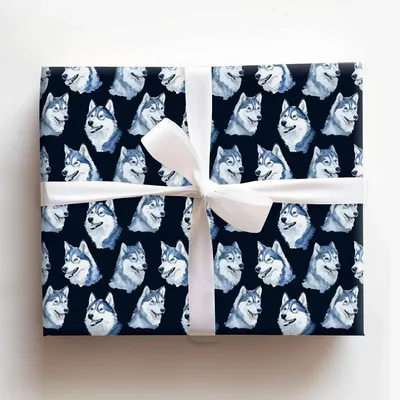 All Bite No Bark - Gift Wrap for Christmas, Holidays Wrapping Paper, Christmas Wrapping Paper