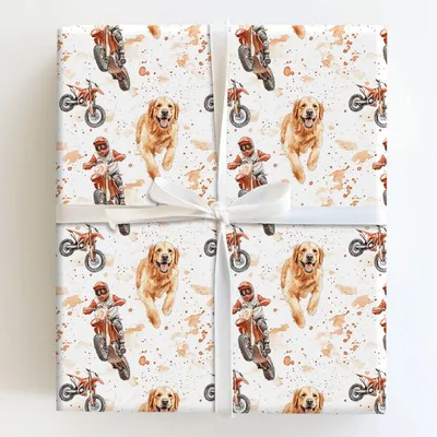 Jumpin Paws - Gift Wrap for Christmas, Holidays Wrapping Paper, Christmas Wrapping Paper