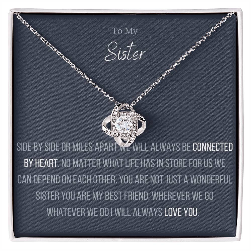 To My Sister - The Infinity Love Knot Necklace Love Knot Necklace
