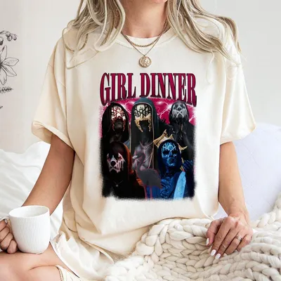 Vintage Retro Sleep Token Girl Dinner T-Shirt Sleep Token Tour 2025 T-Shirt New Song Concert Tour Gift For Fan Casual Top For