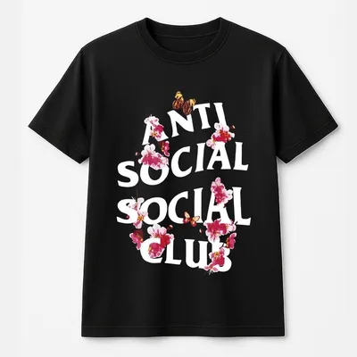 Anti Social Club T-Shirt, Retro Y2k, Fitted, Casual, Unisex Cotton T-Shirt, Menswear, Womenswear