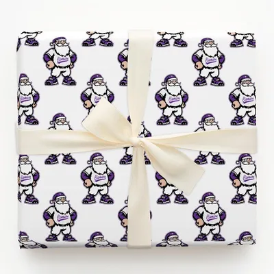 Claus in the Cage - Gift Wrap for Christmas, Holidays Wrapping Paper, Christmas Wrapping Paper