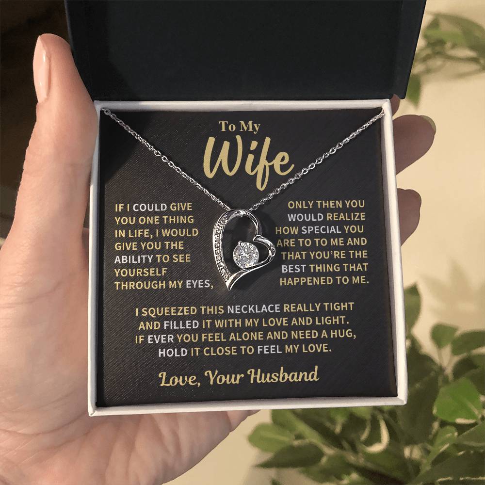 Wife Gift Love And Light - Forever Love Necklace