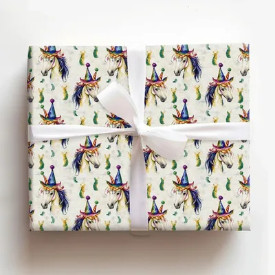 Mardi Gras Arabian - Gift Wrap for Christmas, Holidays Wrapping Paper, Christmas Wrapping Paper
