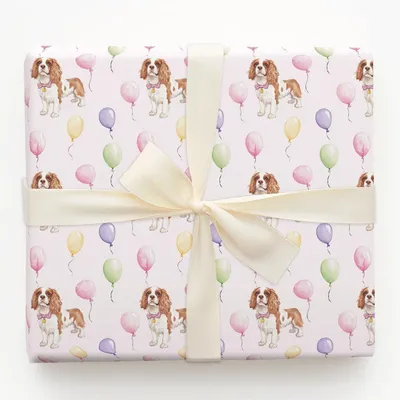 Bow Wow Royalty - Gift Wrap for Christmas, Holidays Wrapping Paper, Christmas Wrapping Paper