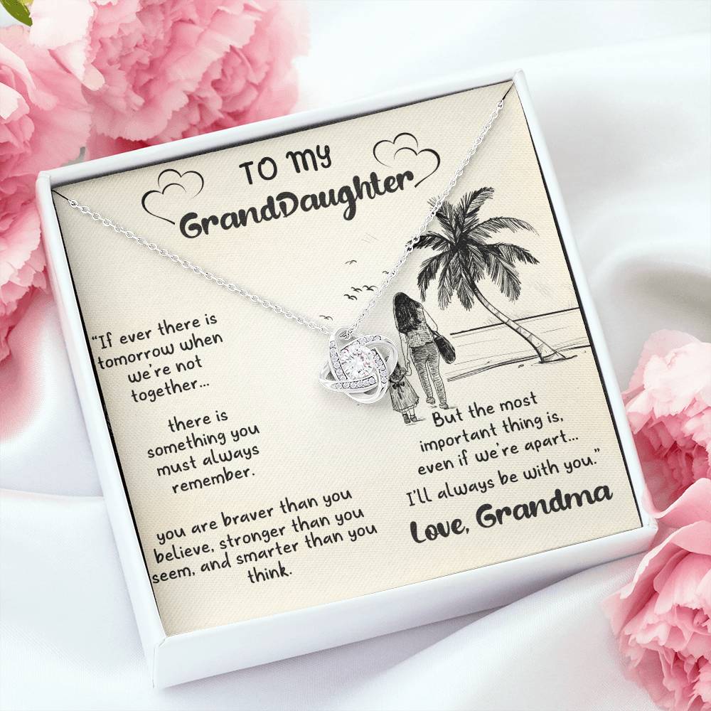 Gift for GrandDaughter - Love Knot Necklace