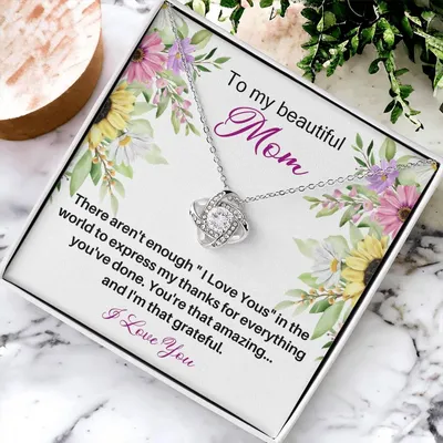 Mother's Day Happy Birthday Or Just To Say I Love You - 17 Love Knot Necklace