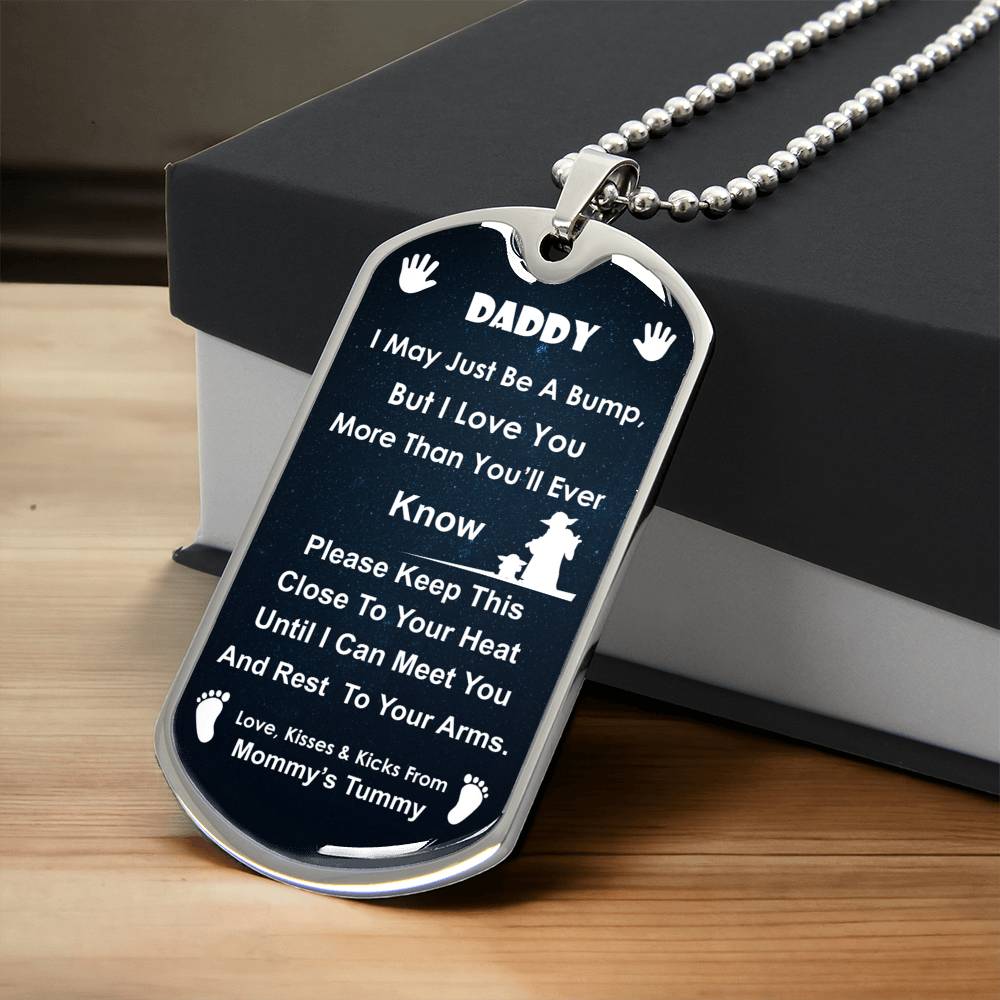 The Child Coffee Funny - Army Tag Necklace, Dog Tag