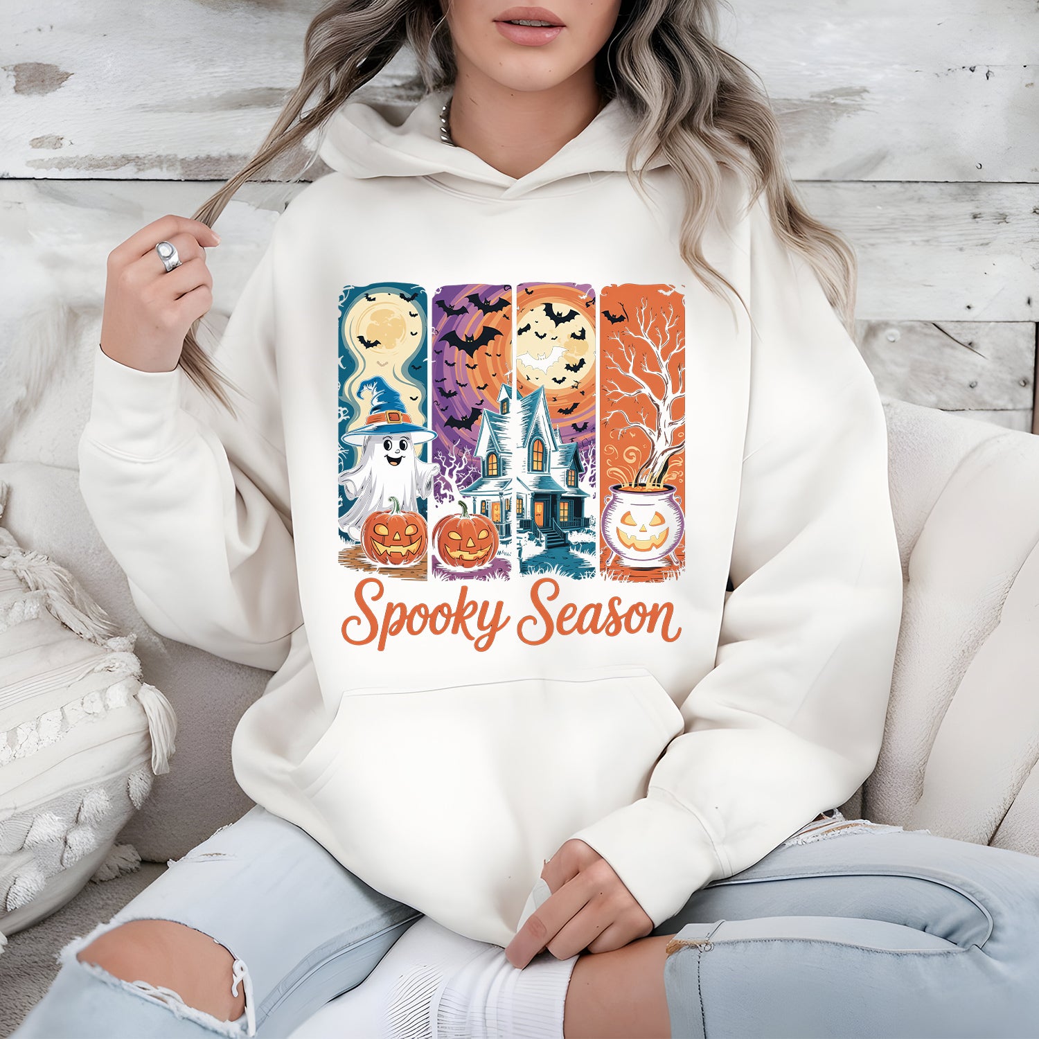 Spooky Season Hoodie – Cozy Halloween Graphic Pullover