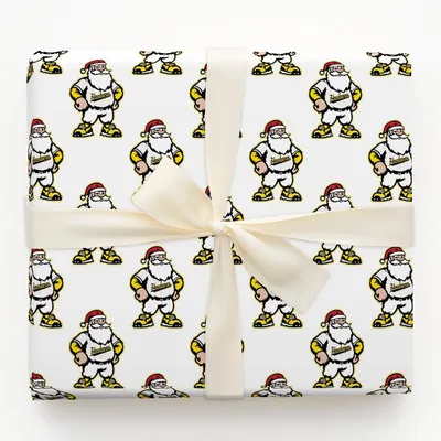 Snowy Sluggers of Iowa - Gift Wrap for Christmas, Holidays Wrapping Paper, Christmas Wrapping Paper