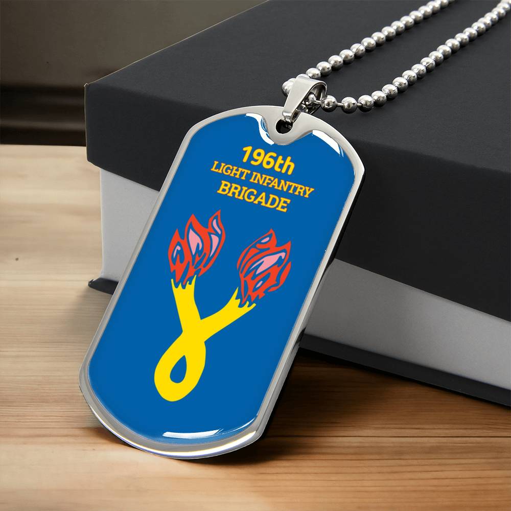 Awesome Dog Tag For 196Th Light Infantry Brigade - Army Tag Necklace, Dog Tag
