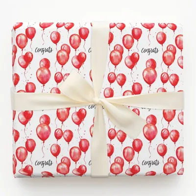 Hooray in a Big Way - Gift Wrap for Christmas, Holidays Wrapping Paper, Christmas Wrapping Paper