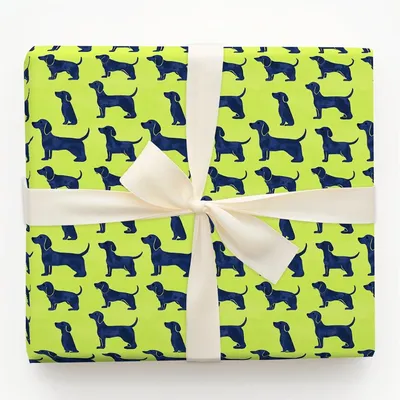 Long and Happy Birthday Tails - Gift Wrap for Christmas, Holidays Wrapping Paper, Christmas Wrapping Paper