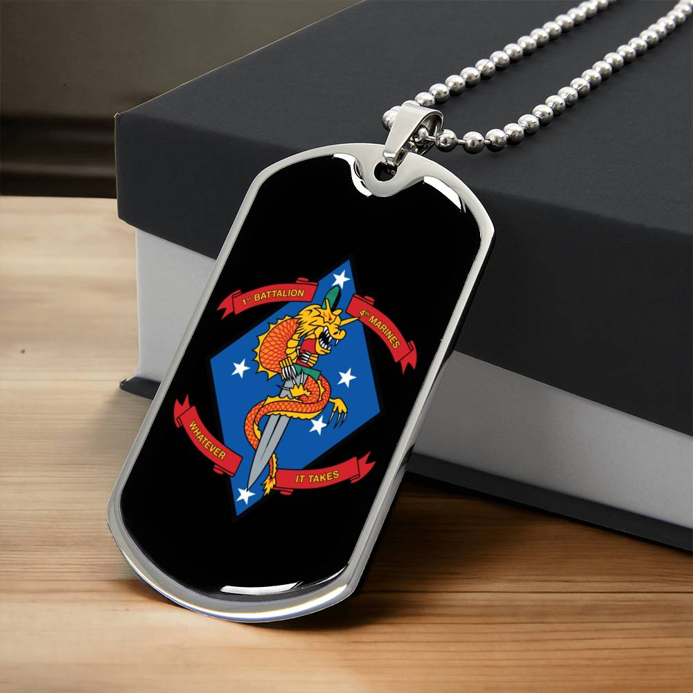 Awesome Dog Tag For 1St Battalion 4Th Marine - Army Tag Necklace, Dog Tag