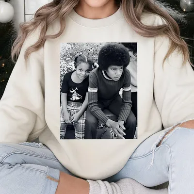 Young Michael Jackson Janet Sweatshirt 90s 80s Pop King Sweatshirt