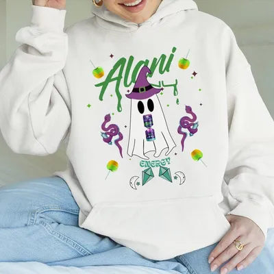 Alani Nu Witch Brew Halloween Hoodie, Cute Ghost Energy Drink Hoodie, Trendy Halloween Hoodie, Unisex Graphic Hoodie For Men And Women