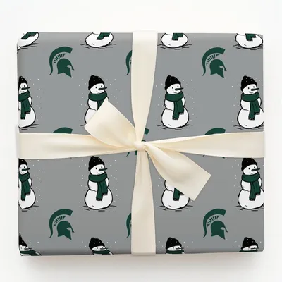 Spartan Snowman - Gift Wrap for Christmas, Holidays Wrapping Paper, Christmas Wrapping Paper