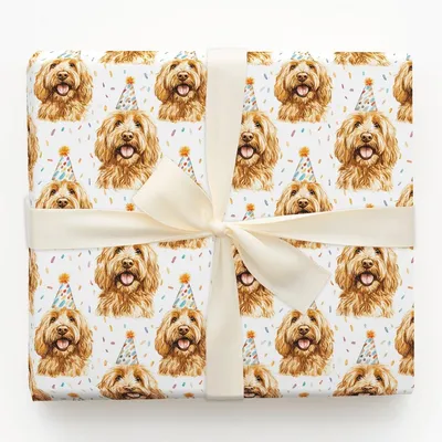 Unleashed Birthday Joy - Gift Wrap for Christmas, Holidays Wrapping Paper, Christmas Wrapping Paper