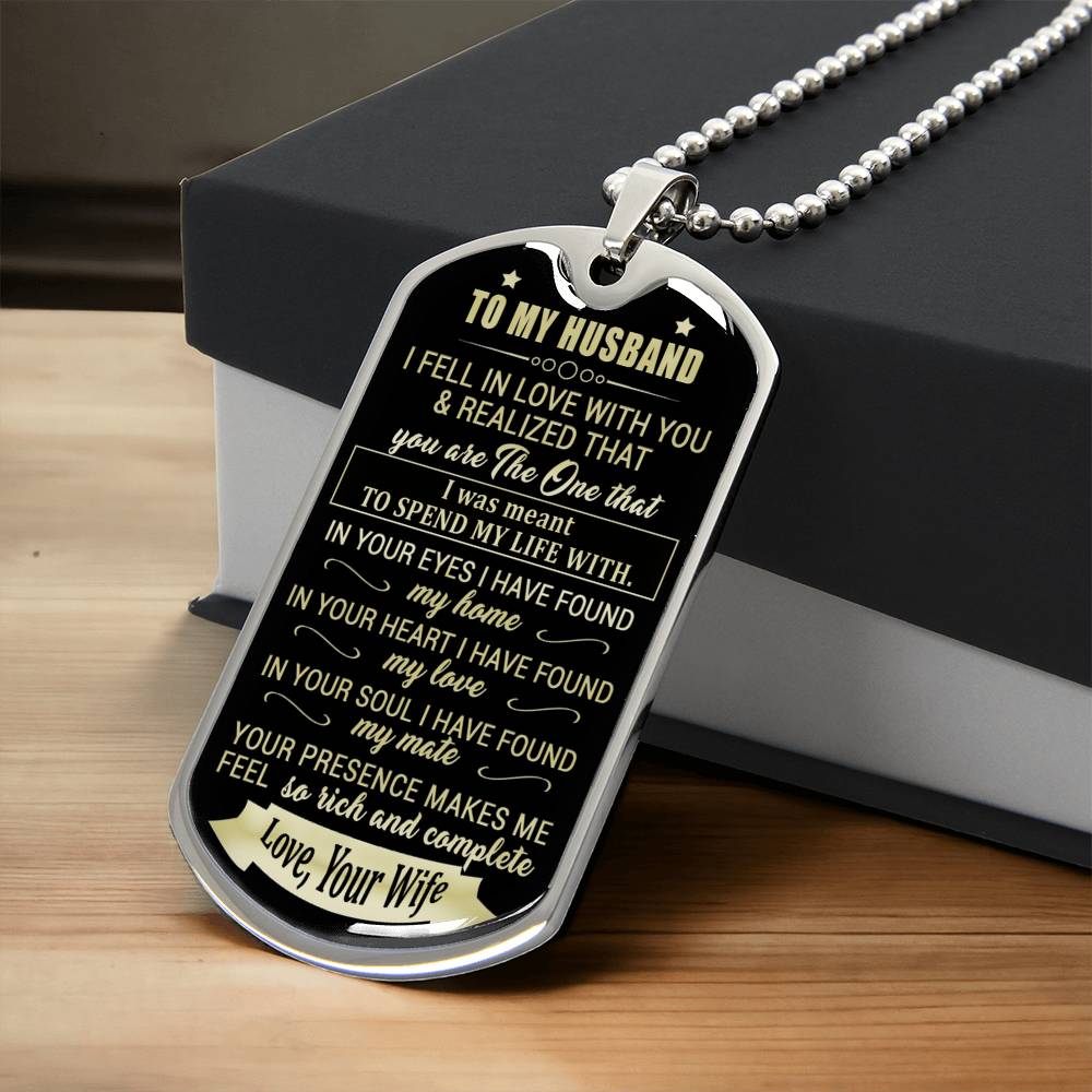Gift For Husband - Spend My Life With You - Dog Tag - Army Tag Necklace, Dog Tag