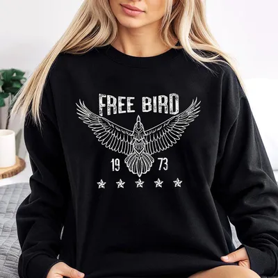 Bird Sweatshirt Boho Sweatshirt Free Bird Sweatshirt Eagle Sweatshirt Retro Music Sweatshirt Vintage Inspired Sweatshirt Thunderbird Sweatshirt