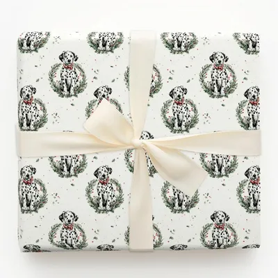 Dalmatian in a Pear Tree - Gift Wrap for Christmas, Holidays Wrapping Paper, Christmas Wrapping Paper