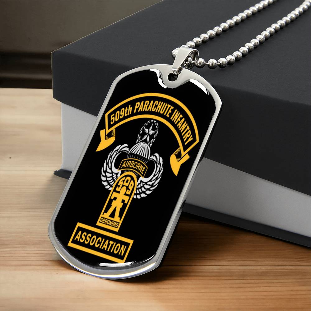 Awesome Dog Tag For 509Th Parachute Infantry - Army Tag Necklace, Dog Tag