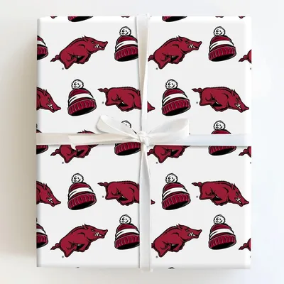Arkansas Beanie - Gift Wrap for Christmas, Holidays Wrapping Paper, Christmas Wrapping Paper