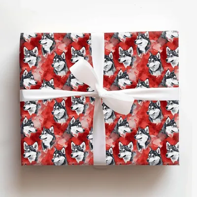Go Husky Maroon - Gift Wrap for Christmas, Holidays Wrapping Paper, Christmas Wrapping Paper