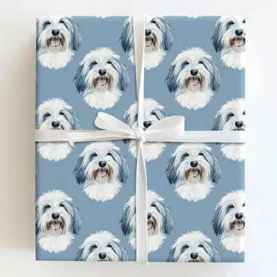 Fields of Fluff - Gift Wrap for Christmas, Holidays Wrapping Paper, Christmas Wrapping Paper