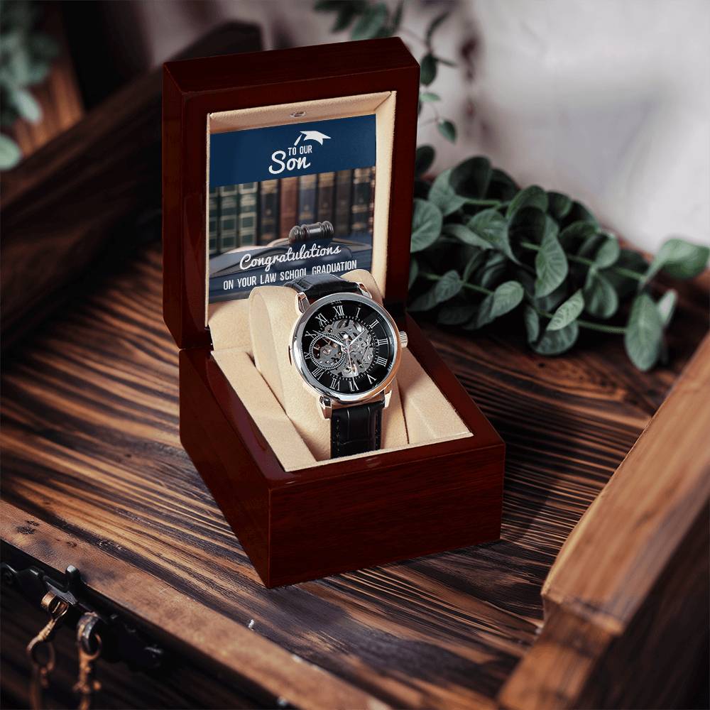 To Son From Parents Law School Graduation Gift OpenWork Watch