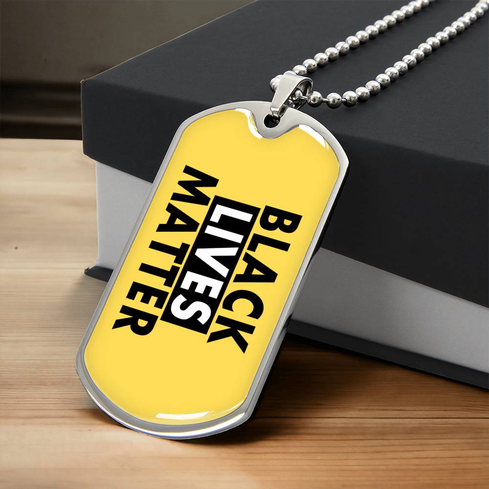 Black Lives Matter - Dog Tag - Army Tag Necklace, Dog Tag