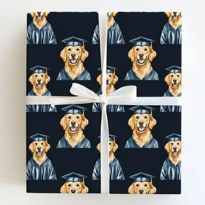Golden Student - Gift Wrap for Christmas, Holidays Wrapping Paper, Christmas Wrapping Paper