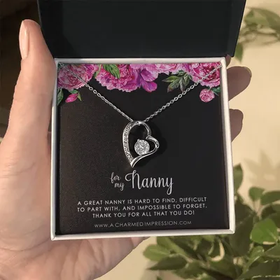 Gift For Nanny Necklace, Nanny Appreciation Gift, Necklace Gift For Nanny
