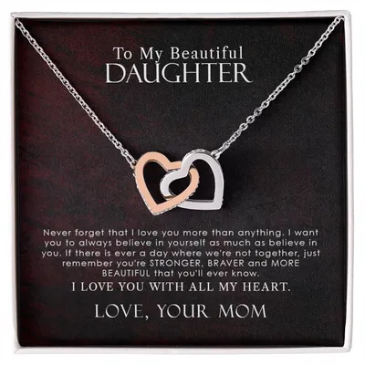 Collection Daughter - More Beautiful That You'Ll Ever Know - Necklace Interlocking Hearts Necklace