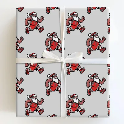 Snow Day at Center Court - Gift Wrap for Christmas, Holidays Wrapping Paper, Christmas Wrapping Paper