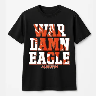 Men'S Navy Auburn Tigers Home Field Win T-Shirt Classic T-Shirt With Team Logo Bold Graphic Design