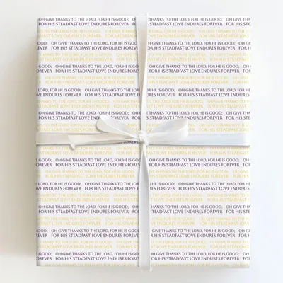 Endures Forever - Gift Wrap for Christmas, Holidays Wrapping Paper, Christmas Wrapping Paper