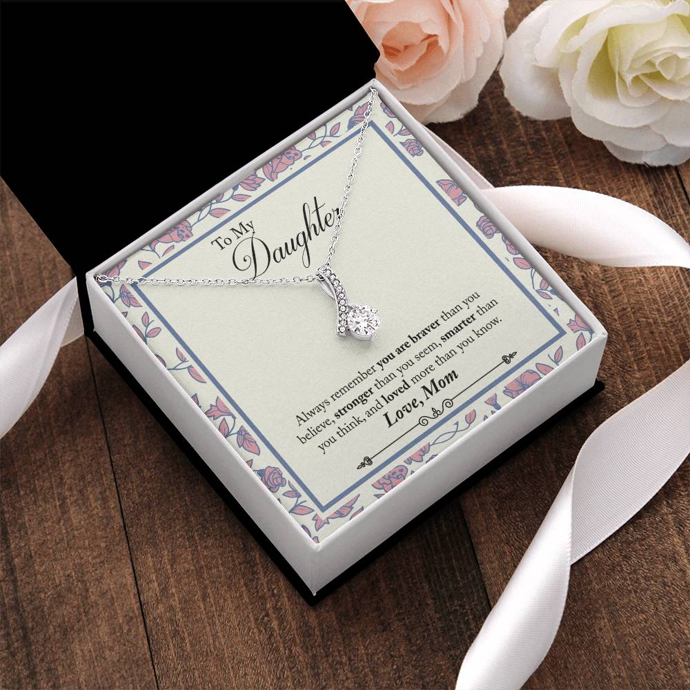 Mom To Daughter - Pendant Necklace Alluring Beauty Necklace