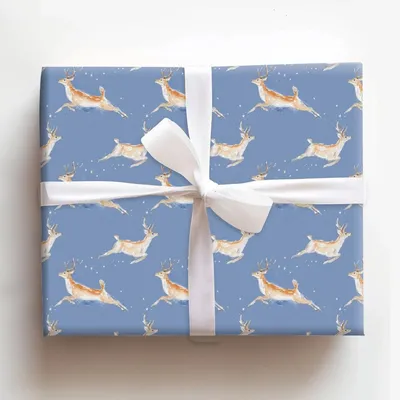 Starry Flight - Gift Wrap for Christmas, Holidays Wrapping Paper, Christmas Wrapping Paper